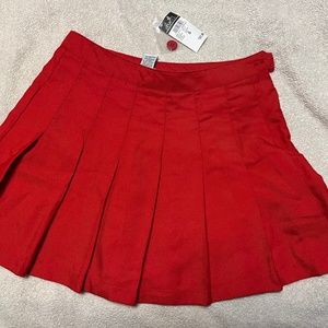 Rue21 pleated red miniskirt NWT